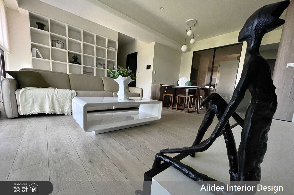 新成屋(5年以下)＿現代無印簡約風客廳餐廳案例圖片＿艾迪室內裝修設計有限公司 AIIDEE Design＿艾迪04_左營翡翠流域_17.5坪現代無印簡約風_高雄室內設計之9