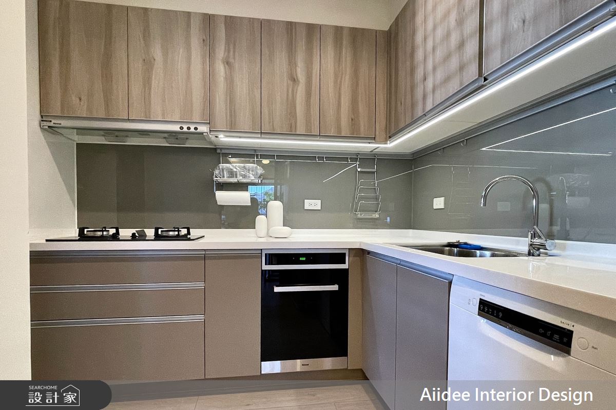 新成屋(5年以下)＿現代無印簡約風廚房案例圖片＿艾迪室內裝修設計有限公司 AIIDEE Design＿艾迪04_左營翡翠流域_17.5坪現代無印簡約風_高雄室內設計之10