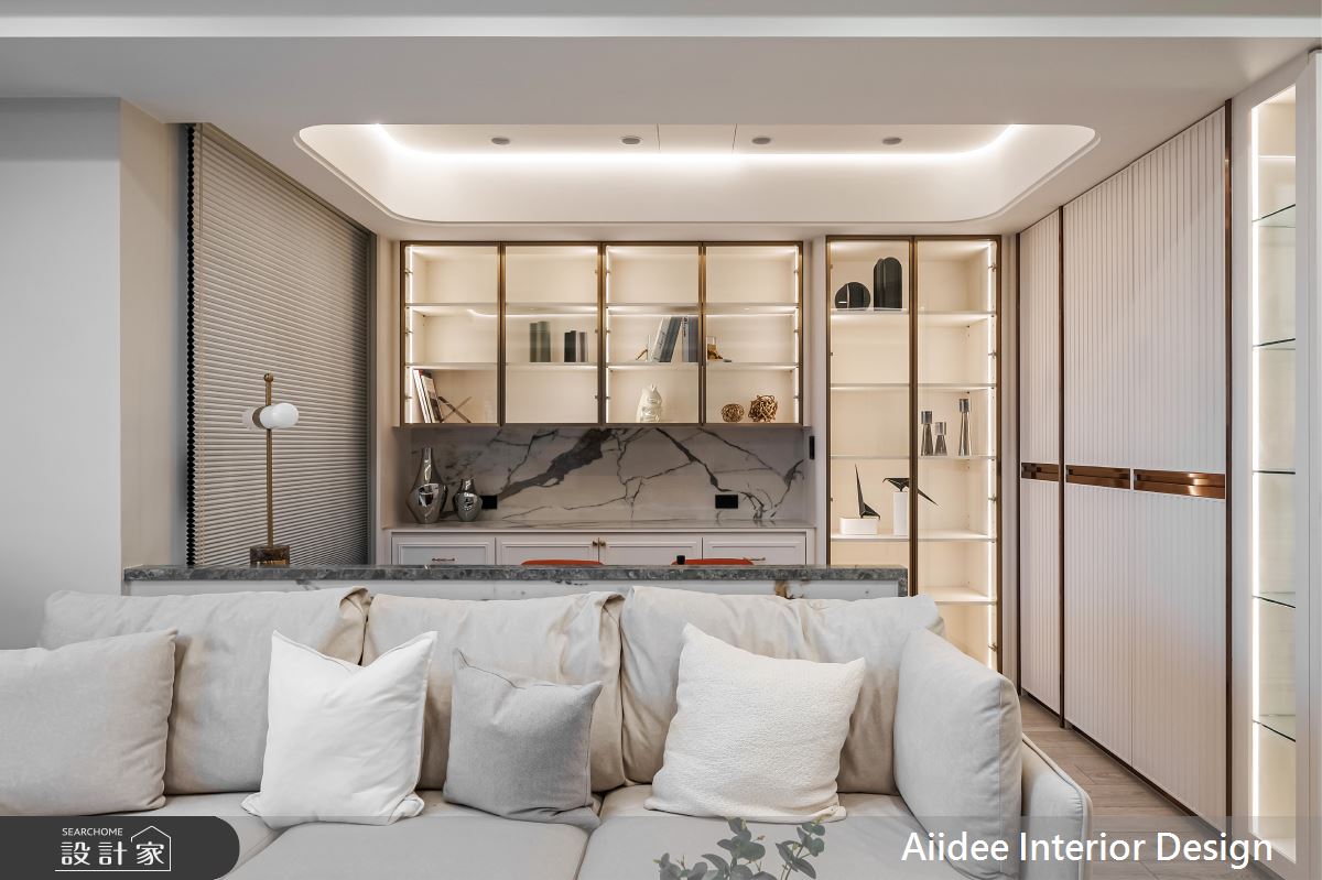 45坪新成屋(5年以下)＿現代美式風客廳書房案例圖片＿艾迪室內裝修設計有限公司 AIIDEE Design＿艾迪03_中山極上_45坪現代美式風_高雄室內設計之3