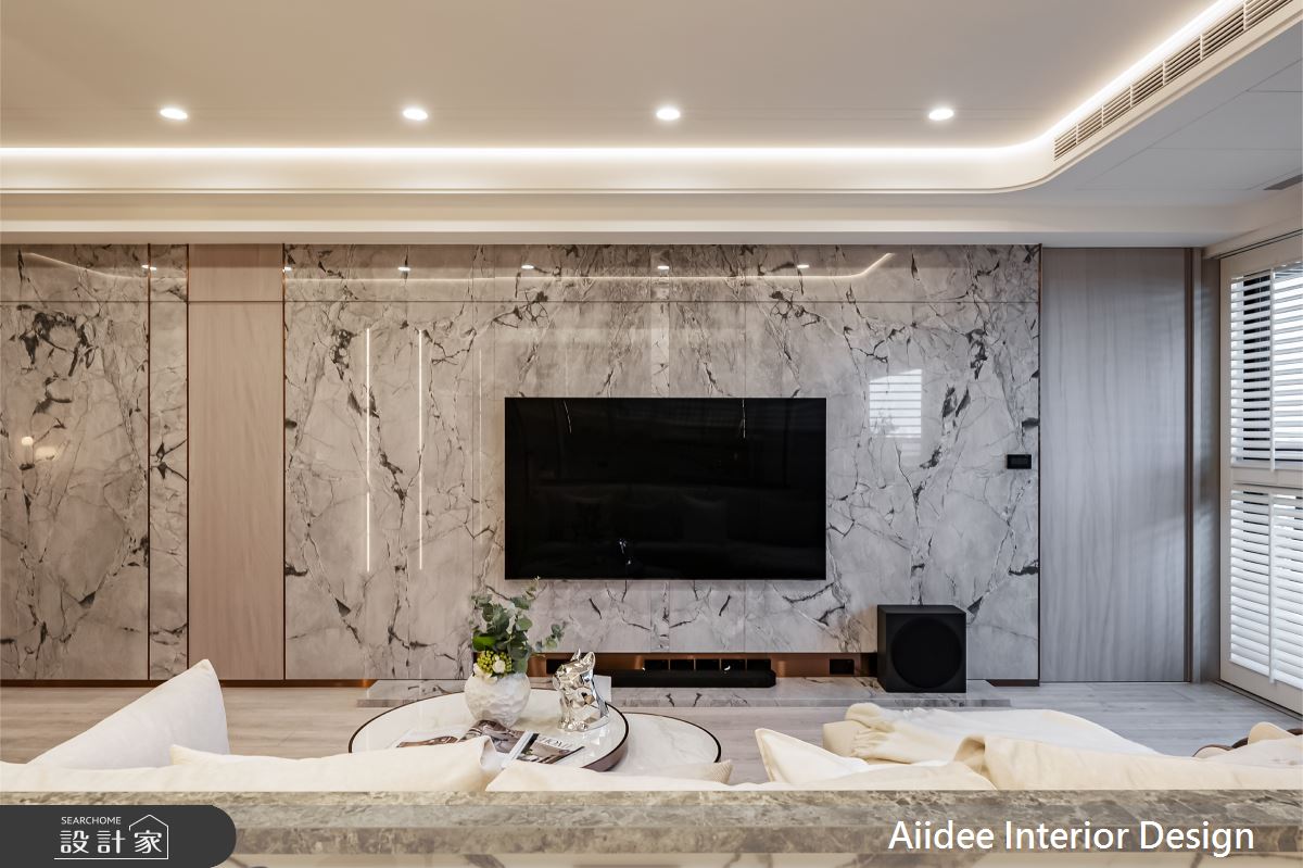 45坪新成屋(5年以下)＿現代美式風客廳案例圖片＿艾迪室內裝修設計有限公司 AIIDEE Design＿艾迪03_中山極上_45坪現代美式風_高雄室內設計之4