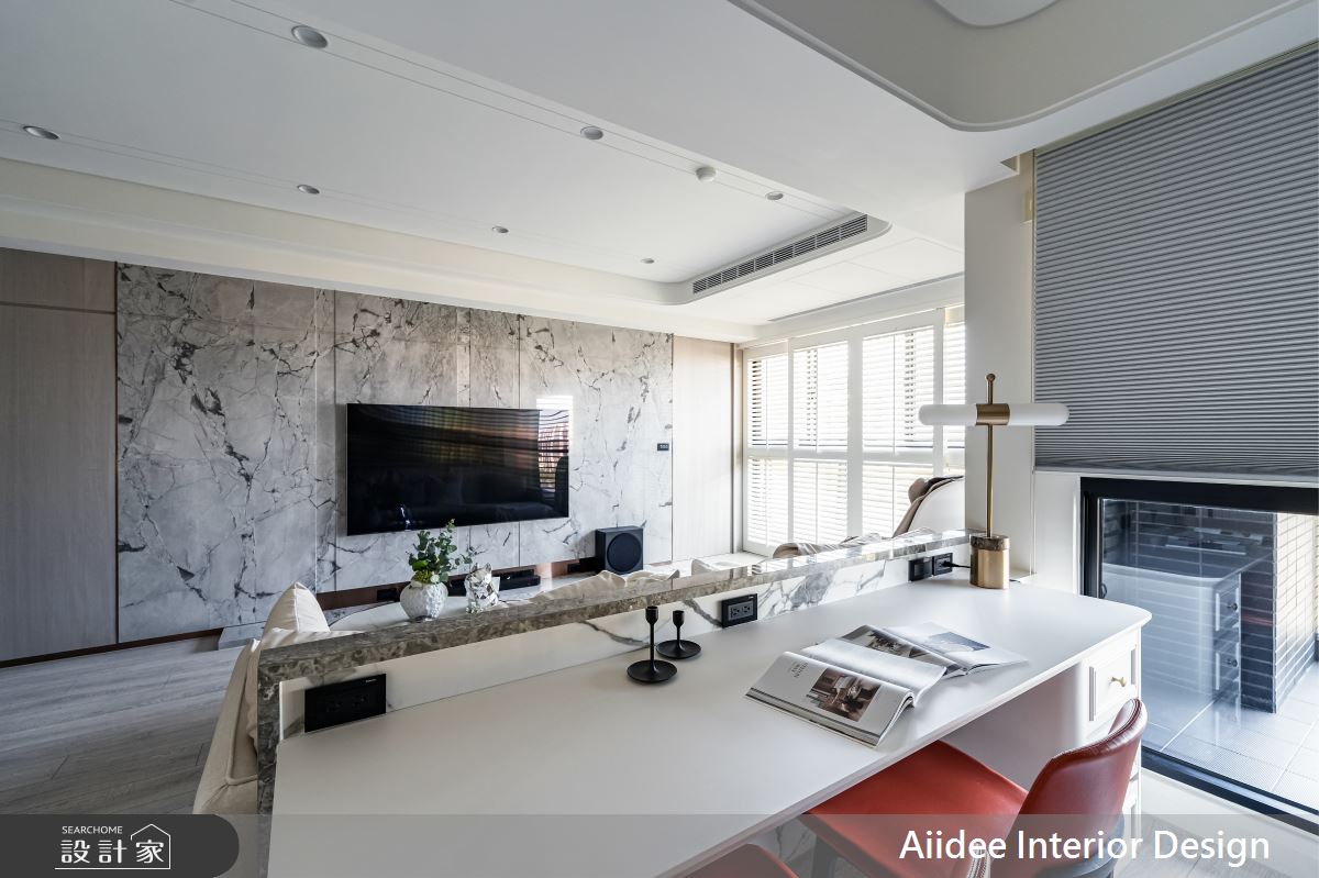 45坪新成屋(5年以下)＿現代美式風客廳書房案例圖片＿艾迪室內裝修設計有限公司 AIIDEE Design＿艾迪03_中山極上_45坪現代美式風_高雄室內設計之6