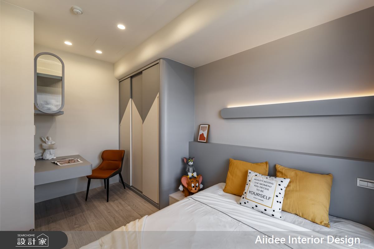 45坪新成屋(5年以下)＿現代美式風兒童房兒童房案例圖片＿艾迪室內裝修設計有限公司 AIIDEE Design＿艾迪03_中山極上_45坪現代美式風_高雄室內設計之12