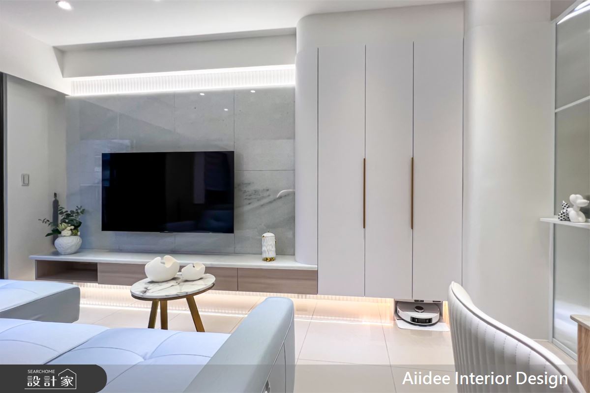 20坪新成屋(5年以下)＿北歐現代明亮風客廳案例圖片＿艾迪室內裝修設計有限公司 AIIDEE Design＿艾迪15_高雄武廟園芯_20坪北歐現代明亮風_高雄室內設計之5