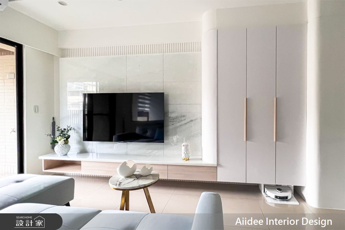 20坪新成屋(5年以下)＿北歐現代明亮風客廳案例圖片＿艾迪室內裝修設計有限公司 AIIDEE Design＿艾迪15_高雄武廟園芯_20坪北歐現代明亮風_高雄室內設計之6