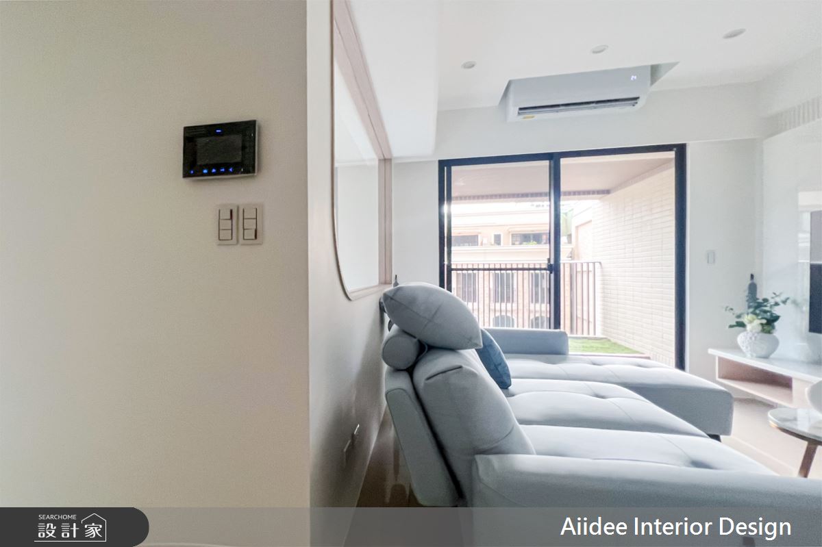 20坪新成屋(5年以下)＿北歐現代明亮風客廳案例圖片＿艾迪室內裝修設計有限公司 AIIDEE Design＿艾迪15_高雄武廟園芯_20坪北歐現代明亮風_高雄室內設計之10