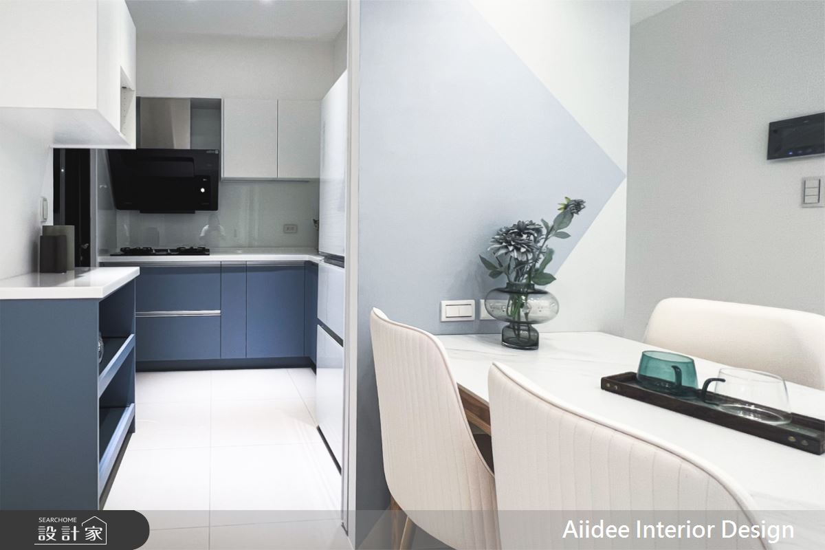 20坪新成屋(5年以下)＿北歐現代明亮風餐廳廚房案例圖片＿艾迪室內裝修設計有限公司 AIIDEE Design＿艾迪15_高雄武廟園芯_20坪北歐現代明亮風_高雄室內設計之13