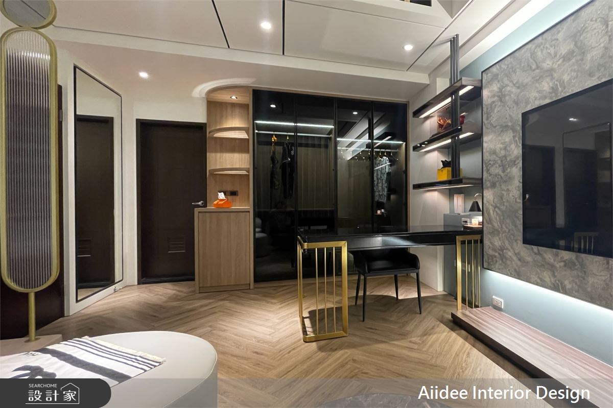新成屋(5年以下)＿奢華風玄關客廳書房案例圖片＿艾迪室內裝修設計有限公司 AIIDEE Design＿艾迪16_橋頭奢華飯店宅_7.5坪奢華風_高雄室內設計之3