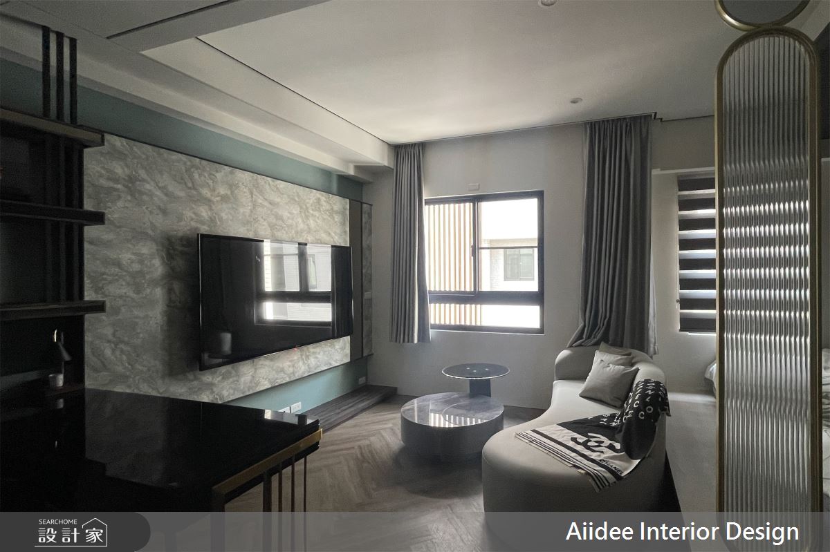 新成屋(5年以下)＿奢華風客廳書房案例圖片＿艾迪室內裝修設計有限公司 AIIDEE Design＿艾迪16_橋頭奢華飯店宅_7.5坪奢華風_高雄室內設計之6