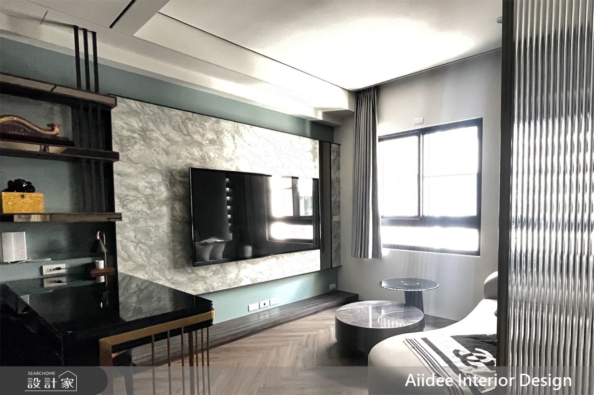 新成屋(5年以下)＿奢華風客廳書房案例圖片＿艾迪室內裝修設計有限公司 AIIDEE Design＿艾迪16_橋頭奢華飯店宅_7.5坪奢華風_高雄室內設計之8