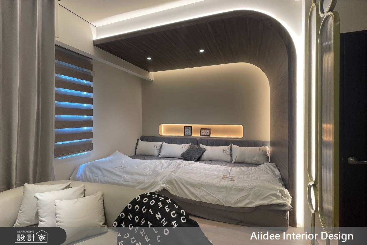 新成屋(5年以下)＿奢華風臥室案例圖片＿艾迪室內裝修設計有限公司 AIIDEE Design＿艾迪16_橋頭奢華飯店宅_7.5坪奢華風_高雄室內設計之9