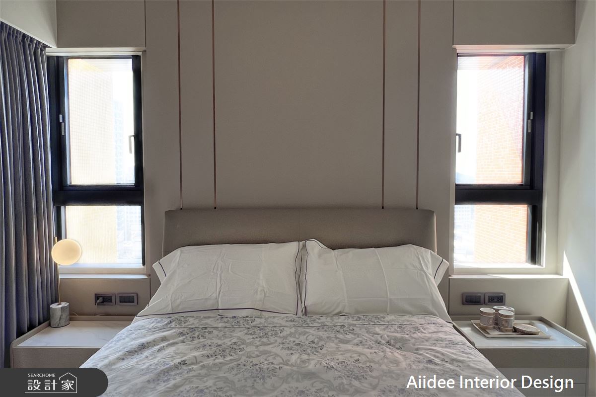 25坪新成屋(5年以下)＿現代美式輕奢風臥室案例圖片＿艾迪室內裝修設計有限公司 AIIDEE Design＿艾迪17_京城文學院_25坪現代美式輕奢風_高雄室內設計之7