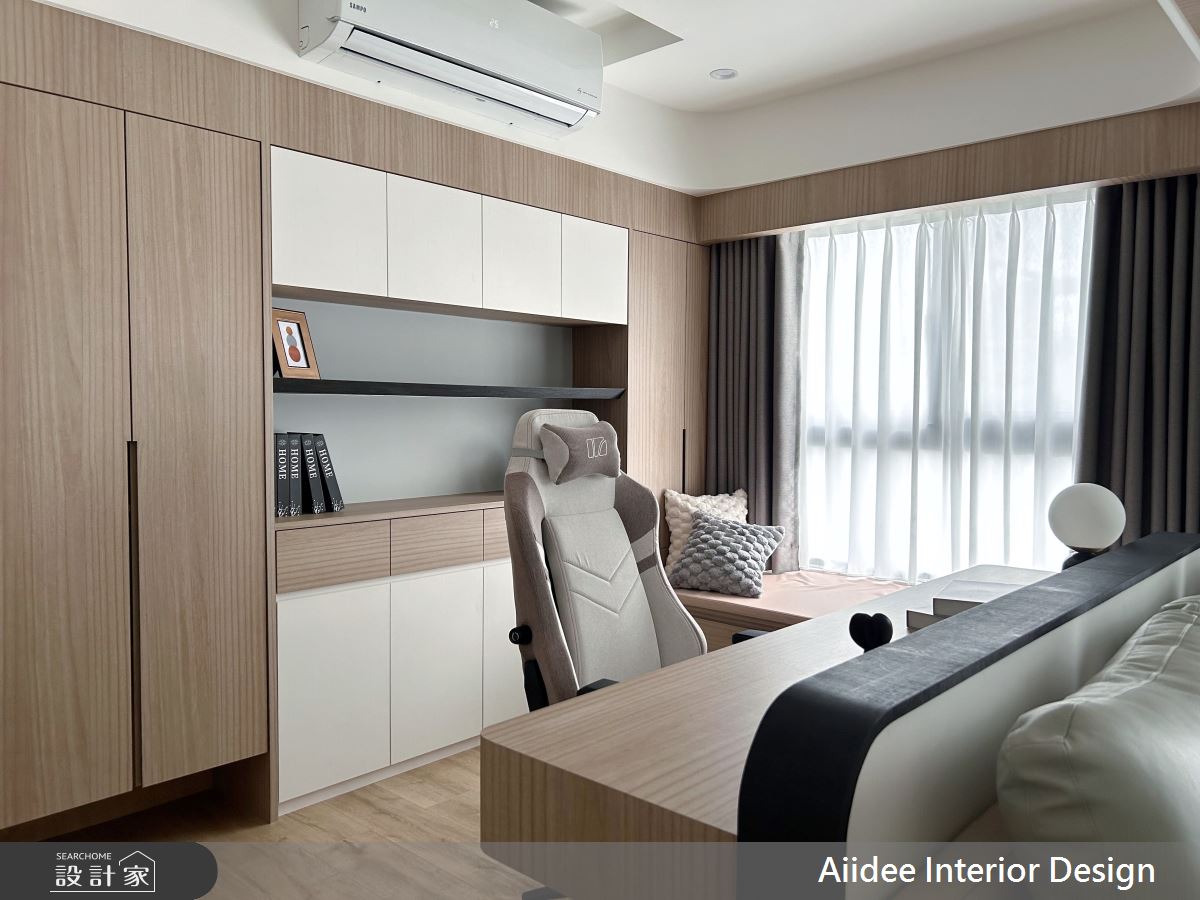 23坪新成屋(5年以下)＿現代簡約風書房案例圖片＿艾迪室內裝修設計有限公司 AIIDEE Design＿艾迪18_大寮大橘新加坡A2戶_23坪現代簡約風_高雄室內設計之8