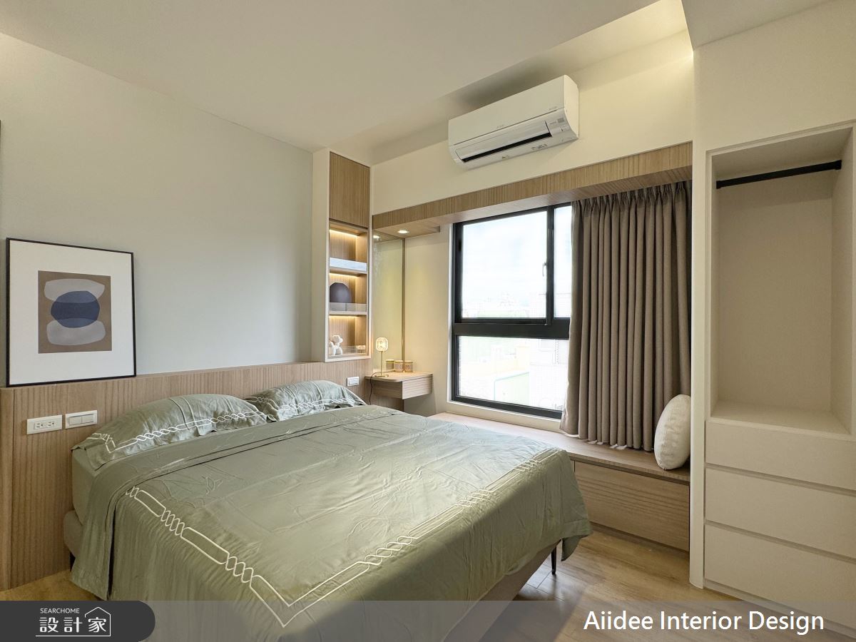 23坪新成屋(5年以下)＿現代簡約風臥室案例圖片＿艾迪室內裝修設計有限公司 AIIDEE Design＿艾迪18_大寮大橘新加坡A2戶_23坪現代簡約風_高雄室內設計之9