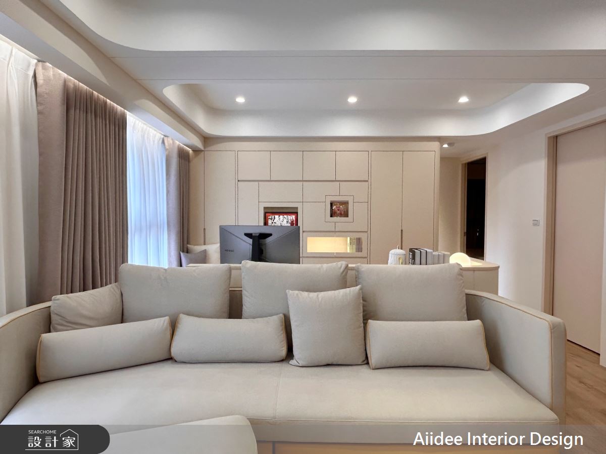 23坪新成屋(5年以下)＿現代簡約風客廳書房案例圖片＿艾迪室內裝修設計有限公司 AIIDEE Design＿艾迪19_大寮大橘新加坡A1戶_23坪現代簡約風_高雄室內設計之2