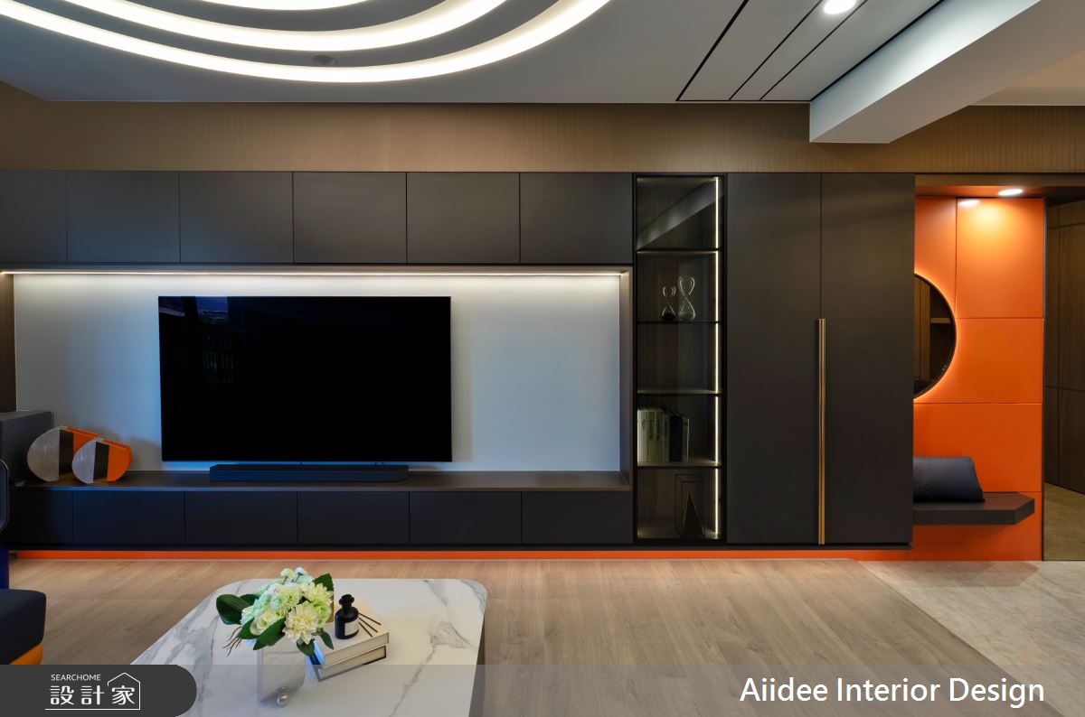 27坪預售屋＿奢華風客廳案例圖片＿艾迪室內裝修設計有限公司 AIIDEE Design＿艾迪21_仁武多城市_27坪奢華風_高雄室內設計之4