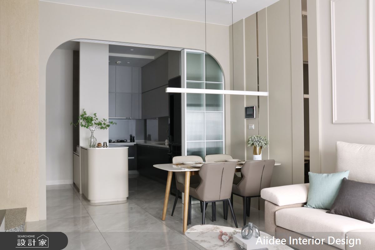 新成屋(5年以下)＿現代輕美式風客廳餐廳廚房案例圖片＿艾迪室內裝修設計有限公司 AIIDEE Design＿艾迪22_仁武透天_37.5坪現代輕美式風_高雄室內設計之6