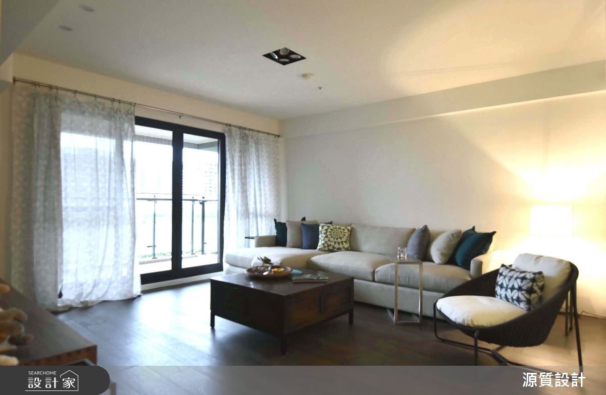 41坪新成屋(5年以下)＿混搭風客廳案例圖片＿源質室內裝修設計工程＿源質_宏盛新世界_淡水區之3
