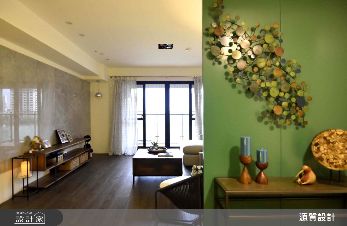 41坪新成屋(5年以下)＿混搭風客廳案例圖片＿源質室內裝修設計工程＿源質_宏盛新世界_淡水區之4