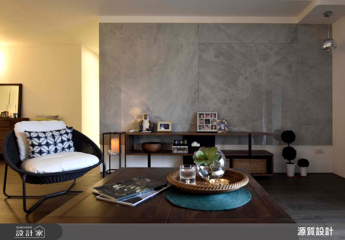 41坪新成屋(5年以下)＿混搭風客廳案例圖片＿源質室內裝修設計工程＿源質_宏盛新世界_淡水區之6