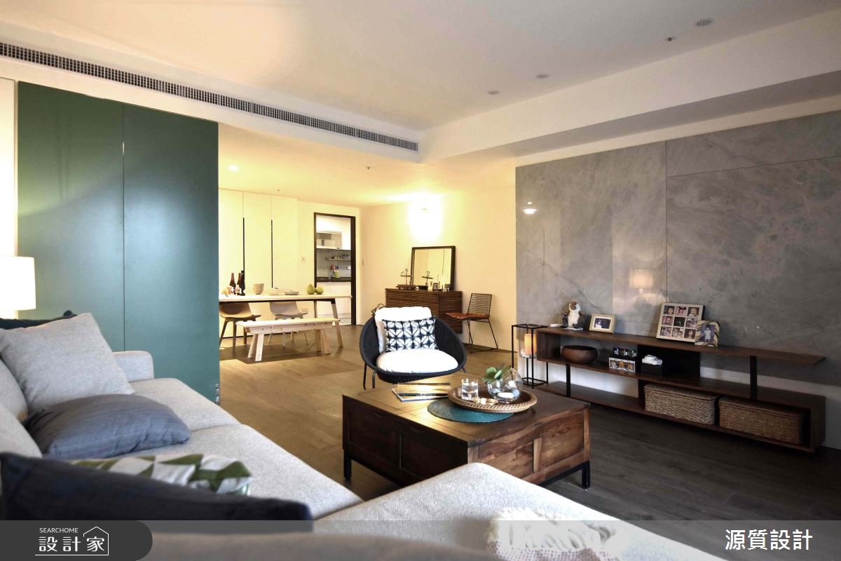 41坪新成屋(5年以下)＿混搭風客廳餐廳案例圖片＿源質室內裝修設計工程＿源質_宏盛新世界_淡水區之7