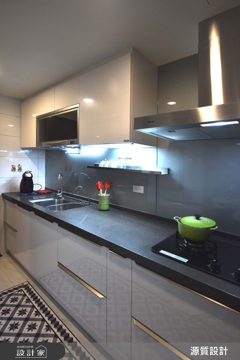 41坪新成屋(5年以下)＿混搭風廚房案例圖片＿源質室內裝修設計工程＿源質_宏盛新世界_淡水區之13