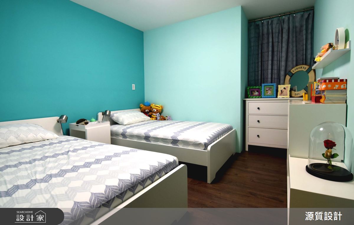 41坪新成屋(5年以下)＿混搭風兒童房兒童房案例圖片＿源質室內裝修設計工程＿源質_宏盛新世界_淡水區之16