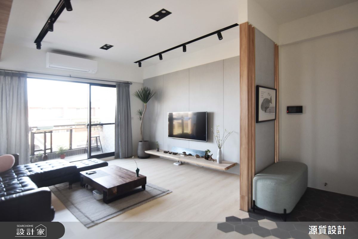 33坪新成屋(5年以下)＿日式風玄關客廳案例圖片＿源質室內裝修設計工程＿源質_心天畝_五股區之1