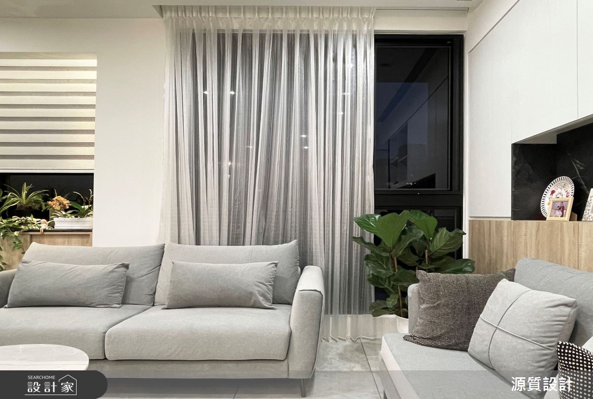 36坪新成屋(5年以下)＿現代風客廳案例圖片＿源質室內裝修設計工程＿源質_台大傳奇_中正區之5