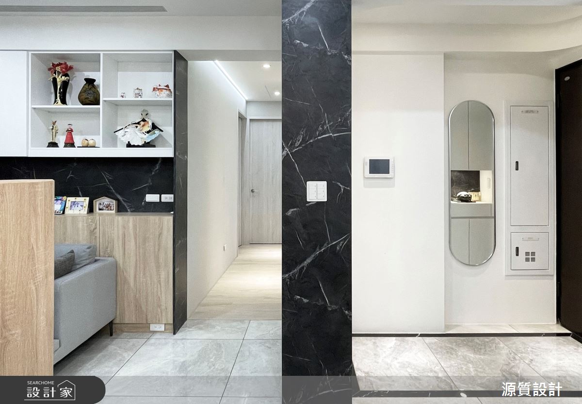 36坪新成屋(5年以下)＿現代風玄關案例圖片＿源質室內裝修設計工程＿源質_台大傳奇_中正區之1