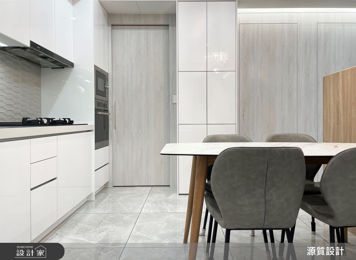 36坪新成屋(5年以下)＿現代風餐廳廚房案例圖片＿源質室內裝修設計工程＿源質_台大傳奇_中正區之11