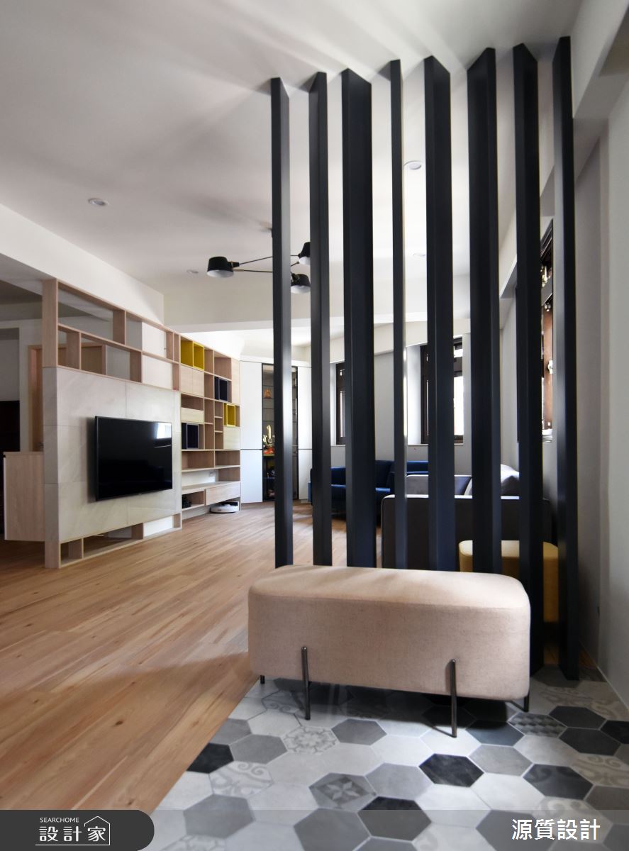 36坪老屋(41~50年)＿現代風玄關客廳案例圖片＿源質室內裝修設計工程＿源質_大直街_中山區之2