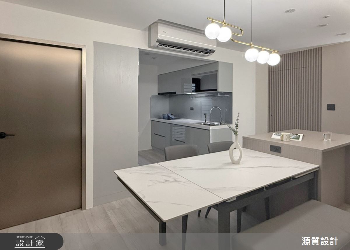 老屋(31~40年)＿現代風餐廳廚房中島案例圖片＿源質室內裝修設計工程＿源質_文化路_板橋區之10