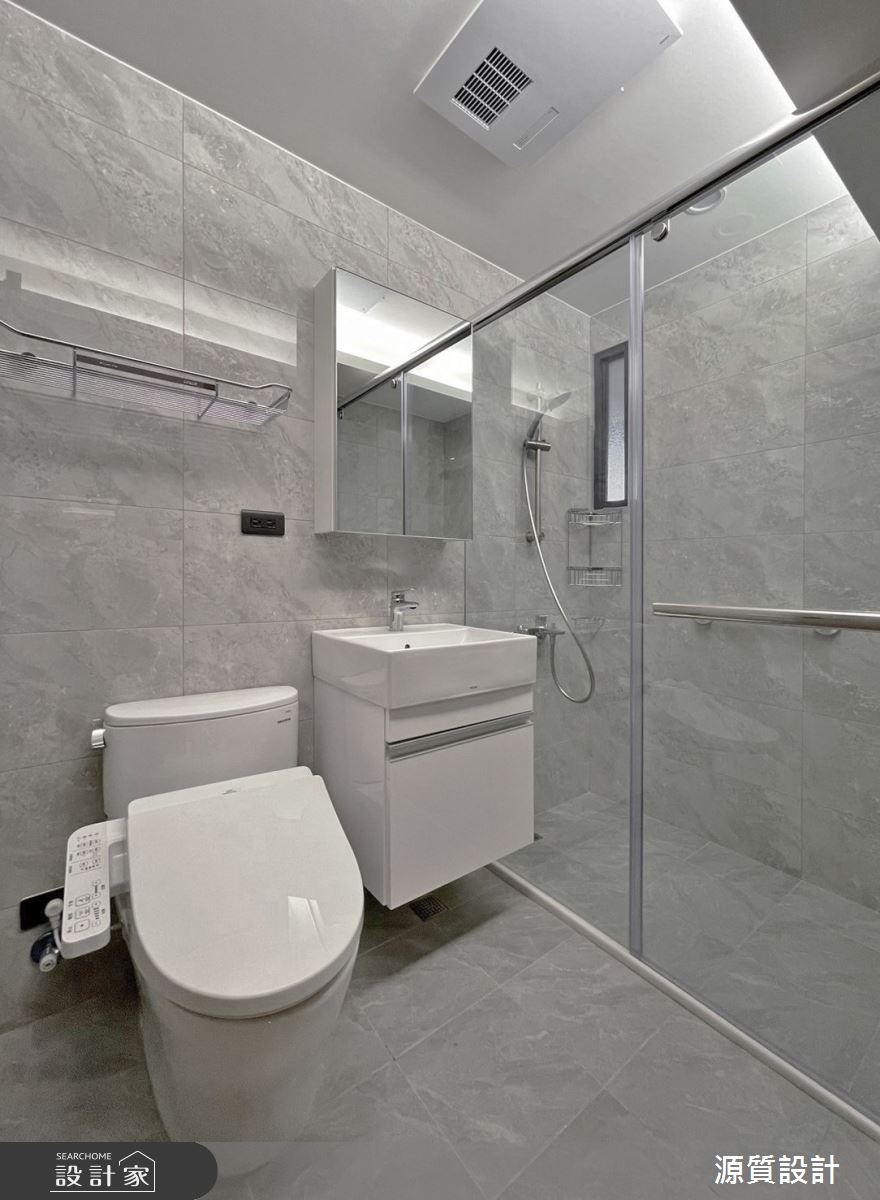 老屋(31~40年)＿現代風浴室案例圖片＿源質室內裝修設計工程＿源質_文化路_板橋區之27