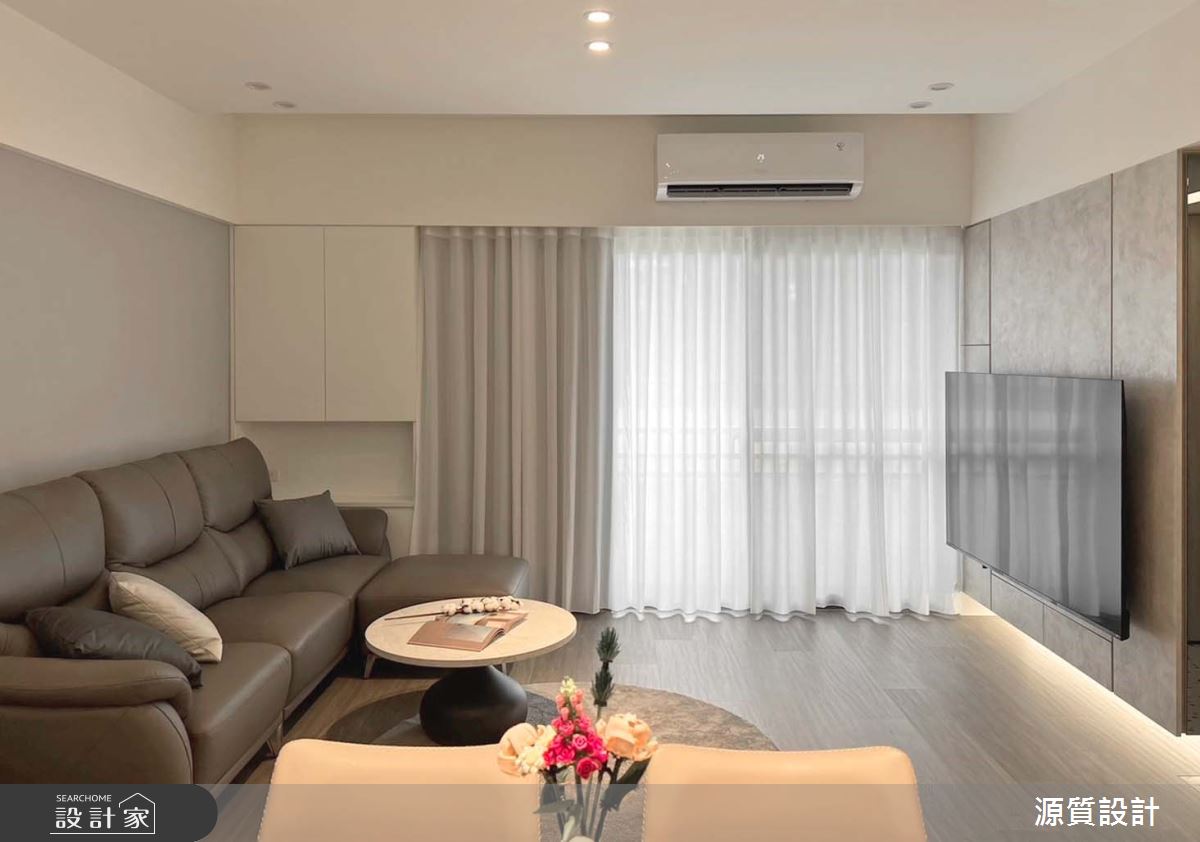 27坪老屋(31~40年)＿簡約風客廳案例圖片＿源質室內裝修設計工程＿源質_文化街_深坑區之7