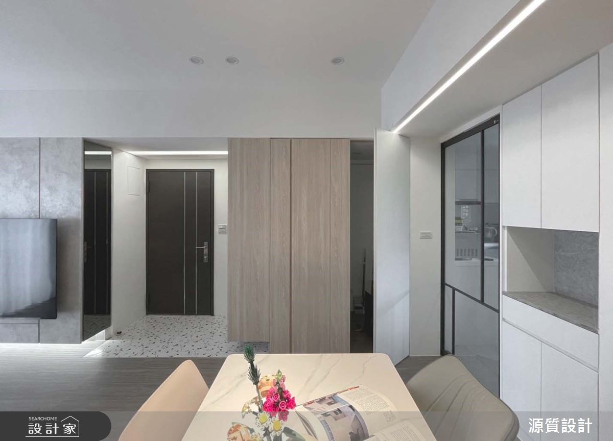 27坪老屋(31~40年)＿簡約風玄關客廳餐廳案例圖片＿源質室內裝修設計工程＿源質_文化街_深坑區之3