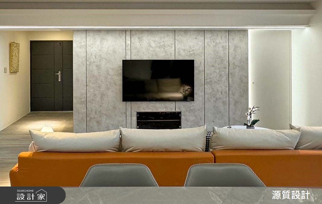 老屋(16~30年)＿現代風玄關客廳餐廳案例圖片＿源質室內裝修設計工程＿源質_天闊_新店區_現代風之1