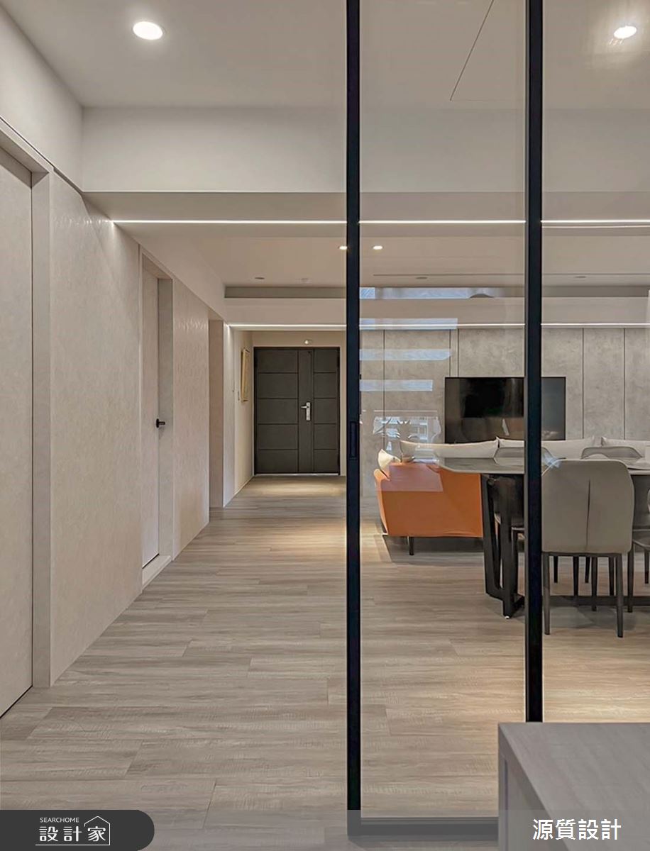 老屋(16~30年)＿現代風玄關客廳餐廳案例圖片＿源質室內裝修設計工程＿源質_天闊_新店區_現代風之2