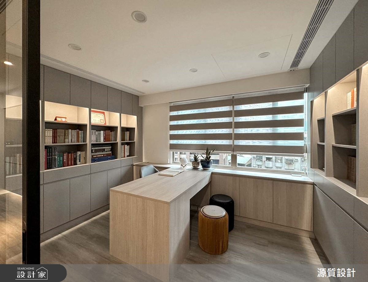 老屋(16~30年)＿現代風書房案例圖片＿源質室內裝修設計工程＿源質_天闊_新店區_現代風之15