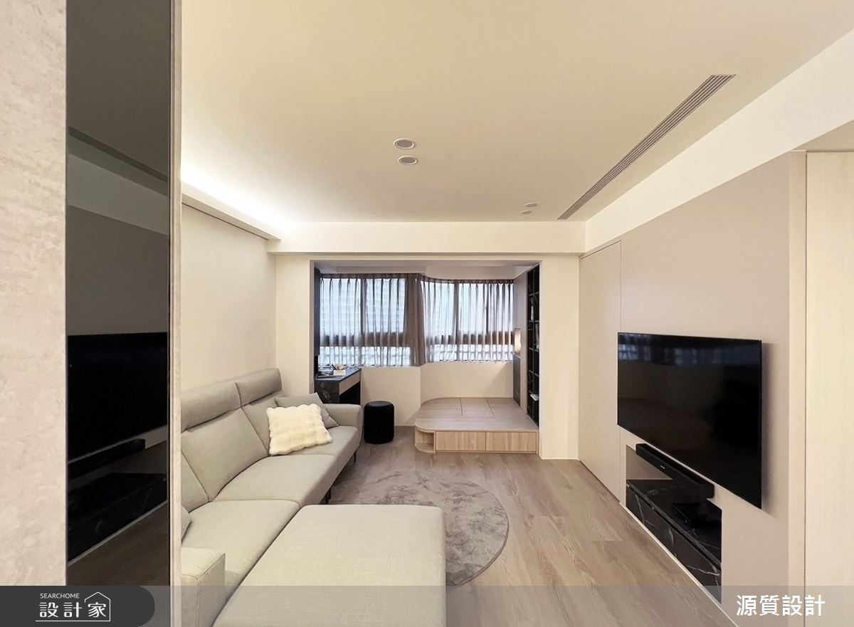 老屋(16~30年)＿簡約風客廳案例圖片＿源質室內裝修設計工程＿源質_天闊_新店區_簡約風之5
