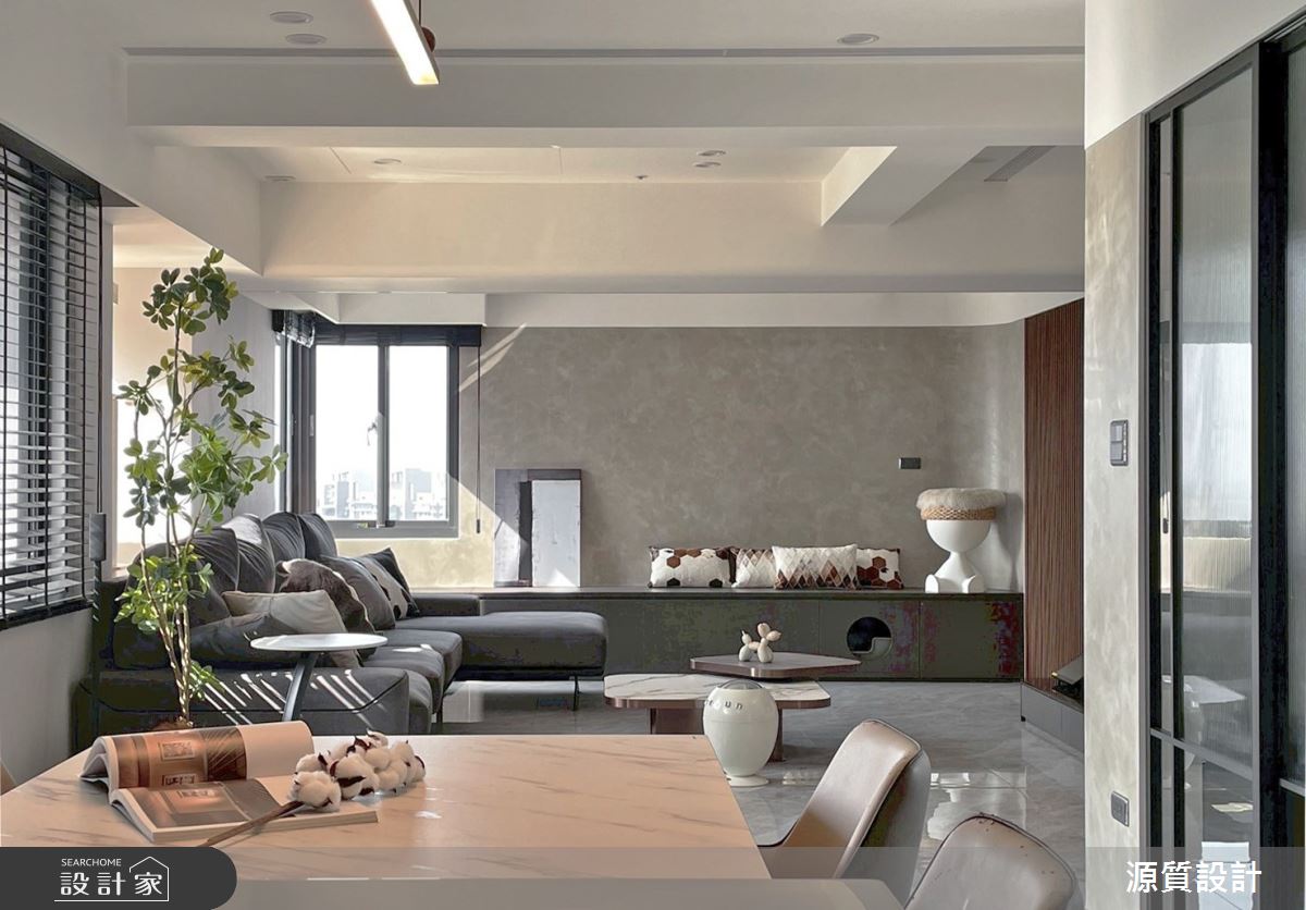 46坪老屋(16~30年)＿現代風客廳餐廳寵物案例圖片＿源質室內裝修設計工程＿源質_天闊_新店區_現代風_46坪之8