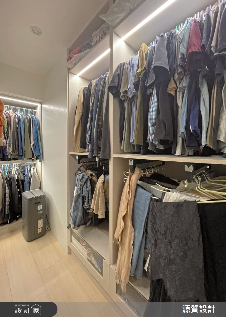 31坪老屋(16~30年)＿韓系奶油風更衣間案例圖片＿源質室內裝修設計工程＿源質_天闊_新店區_韓系奶油風之40