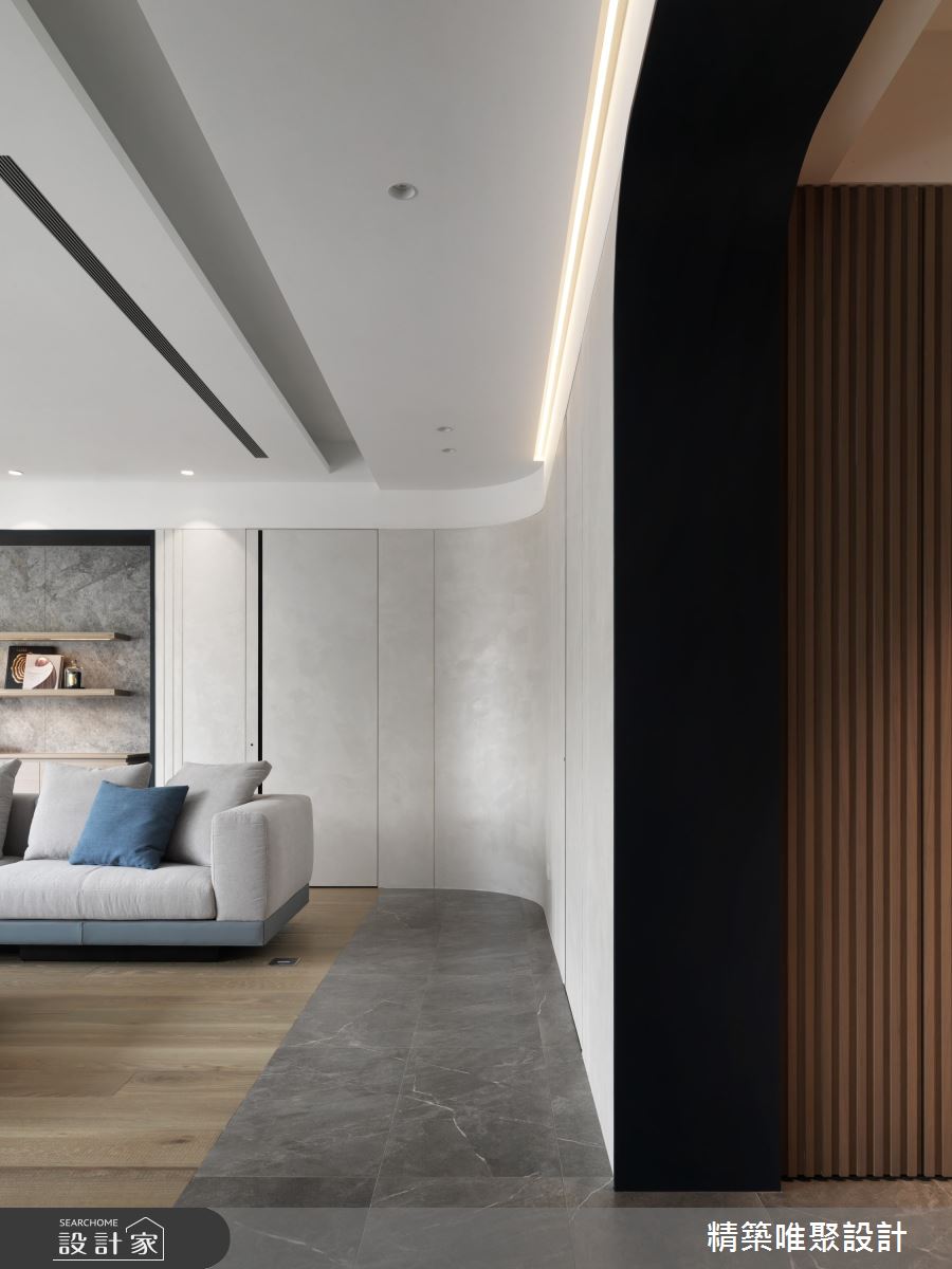64坪新古屋(10年以下)＿現代風玄關客廳案例圖片＿精築唯聚設計有限公司＿精築唯聚_05之4