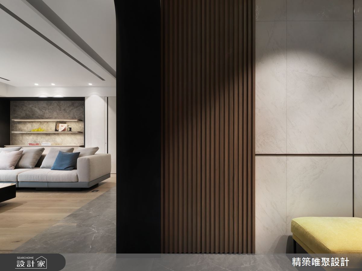 64坪新古屋(10年以下)＿現代風玄關客廳案例圖片＿精築唯聚設計有限公司＿精築唯聚_05之3