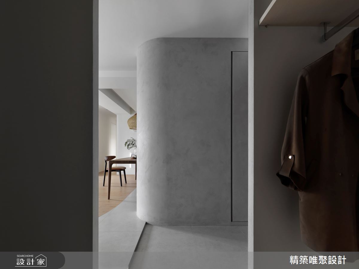 45坪中古屋(5~15年)＿侘寂風玄關案例圖片＿精築唯聚設計有限公司＿精築唯聚_06之1