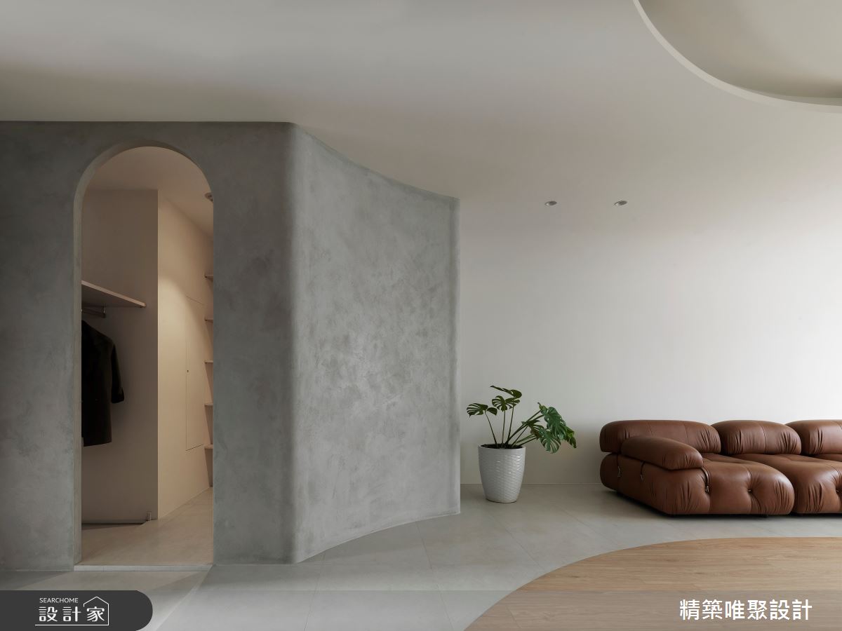 45坪中古屋(5~15年)＿侘寂風玄關客廳案例圖片＿精築唯聚設計有限公司＿精築唯聚_06之2