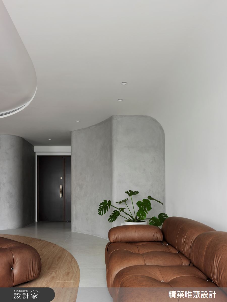 45坪中古屋(5~15年)＿侘寂風玄關客廳案例圖片＿精築唯聚設計有限公司＿精築唯聚_06之6