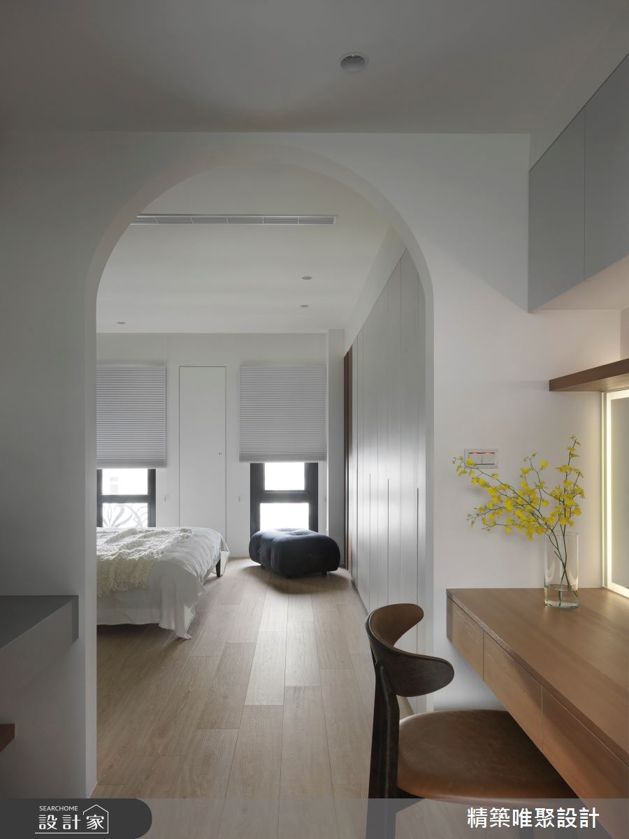 45坪中古屋(5~15年)＿侘寂風臥室案例圖片＿精築唯聚設計有限公司＿精築唯聚_06之24