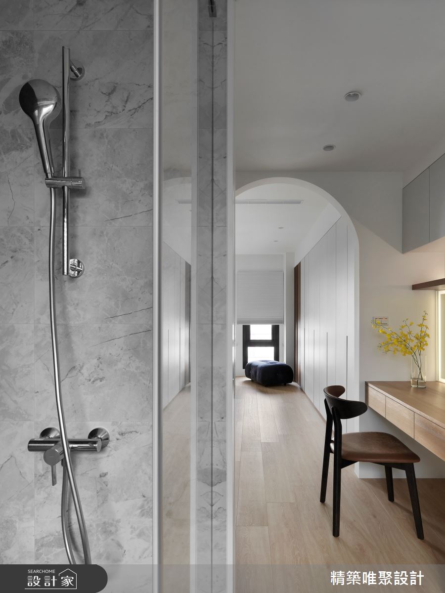45坪中古屋(5~15年)＿侘寂風臥室浴室案例圖片＿精築唯聚設計有限公司＿精築唯聚_06之25