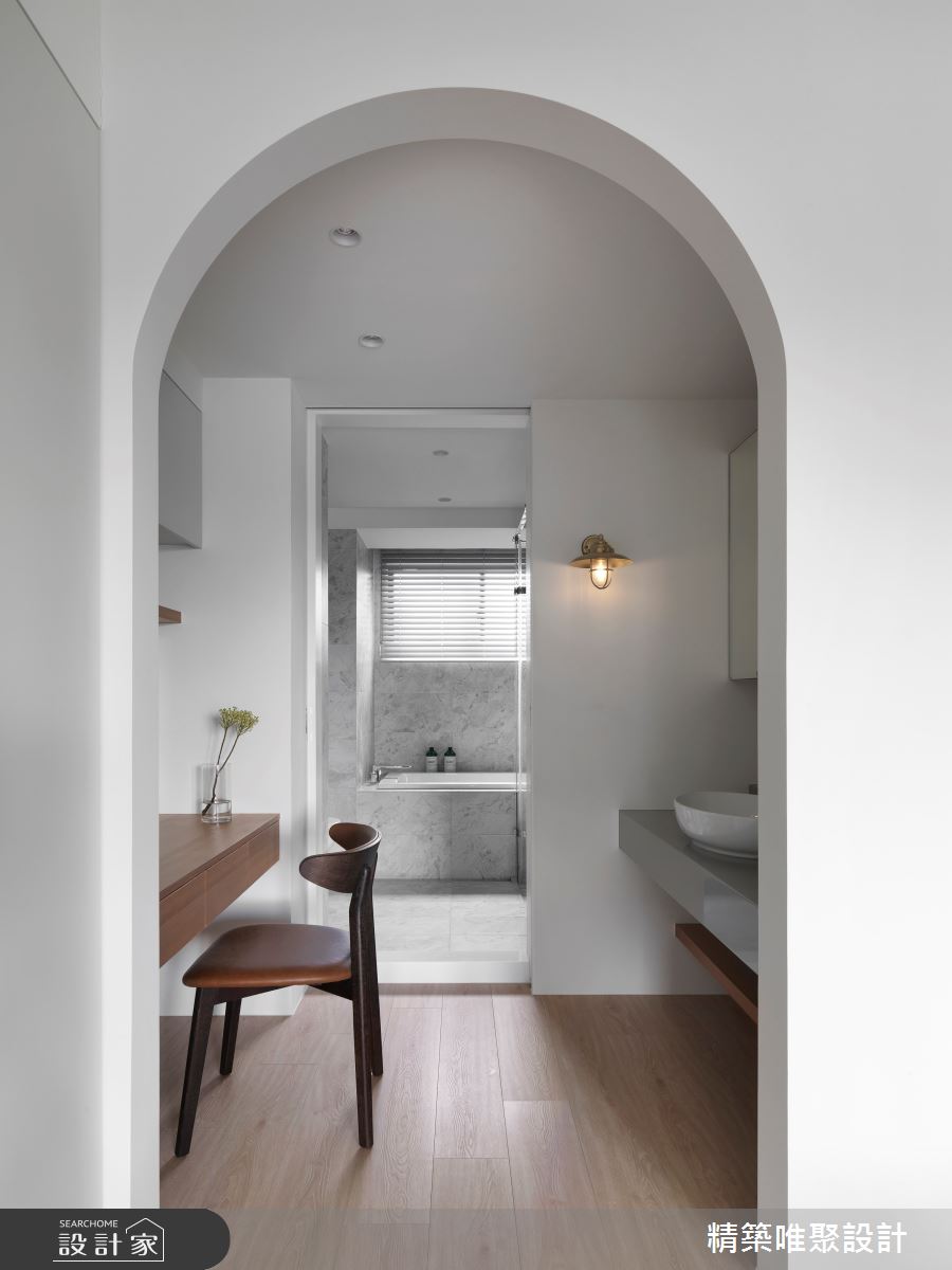 45坪中古屋(5~15年)＿侘寂風臥室浴室案例圖片＿精築唯聚設計有限公司＿精築唯聚_06之26