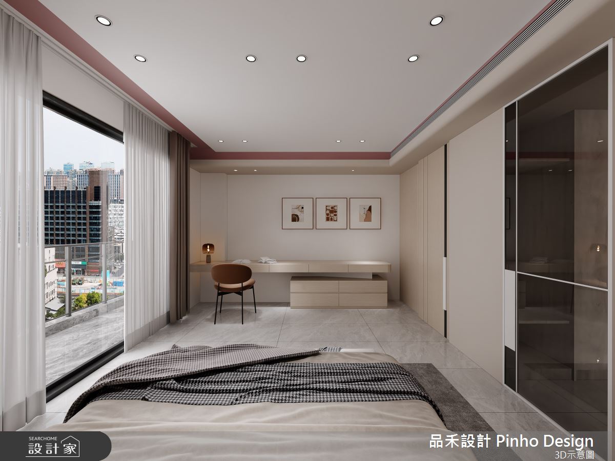 120坪新成屋(5年以下)＿混搭風臥室案例圖片＿品禾設計＿品禾設計01_120坪混搭風之5